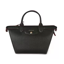 LONGCHAMP 硬殼牛皮水餃二用包 (黑色)