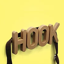 QUALY HOOK 壁掛(咖啡)