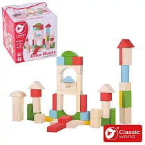 【德國 classic world 客來喜經典木玩】城市基礎積木《2073》