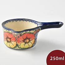 波蘭陶 古典花園系列 單柄醬汁盅 250ml 波蘭手工製