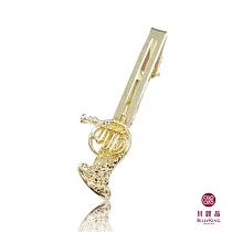 BILLY KING 貝麗晶 【樂器系列─69】(BK169) 法國號領帶夾 (金色)