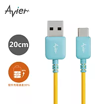 【Avier】FUSION High─Speed USB C to A 高速充電傳輸線(20cm)