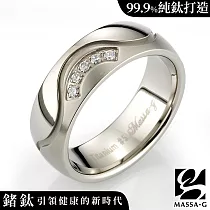 MASSA─G DECO系列 Double Ring【Love】 鈦金女戒 美規5號
