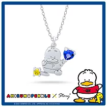 STORY故事銀飾-AhiruNoPekkle系列-貝克鴨經典純銀晶鑽項鍊 正常長度