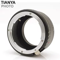 Tianya天涯阻泥式尼康G鏡可調光圈環for Nikon G─NEX鏡頭轉接環f(F轉Sony索尼FE─Mount)G轉FE G轉E Nikon轉NEX 黑色