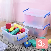 《真心良品》 KEYWAY強固型滑輪整理箱13L─3入組