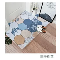 【巴芙洛】防疫清潔刮泥加大可裁剪絲圈地墊60x90cm 腳步樹葉