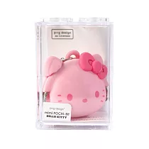 日本限定p+g design矽膠mini POCHI─Bit小錢包Hello凱蒂貓Kitty鑰匙鏈PG─3410 粉紅色