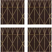 《Premier》Geome杯墊4入 | 杯墊 桌墊 ─ 幾何金