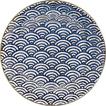 《Mikasa》瓷製淺餐盤 | 餐具 器皿 盤子 ─ 大浪紋22cm