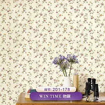 台製 吻鑽Win time 環保無毒 防燃耐熱 53X1000cm 壁紙1卷(3色選) 201─178