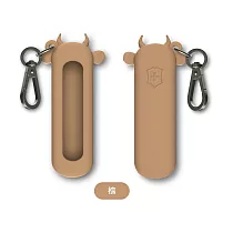 VICTORINOX 瑞士維氏 ─7用瑞士刀矽膠皮套 棕