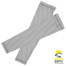 【美國 Sunday Afternoons】抗UV透氣涼感袖套(手腕) 灰色幾何折線 UVShield Cool Sleeves / SAS2A64649B─352 S─M 灰色幾何折線