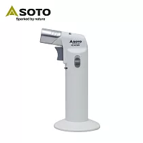 日本SOTO 輕巧填充式瓦斯噴槍KC─401WHEXP 單手用/附底座/甜點用