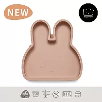 新加坡bopomofo 兔兔矽膠吸盤餐具─灰粉