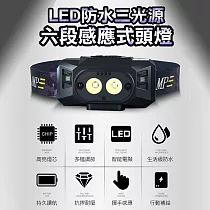 【WIDE VIEW】LED防水三光源六段感應式頭燈(NZL─03)