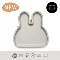 新加坡bopomofo 兔兔矽膠吸盤餐具─灰色