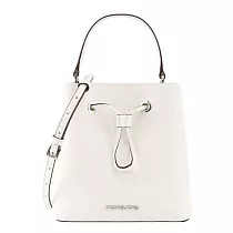 MICHAEL KORS 經典款防刮皮革束口包兩用包 白