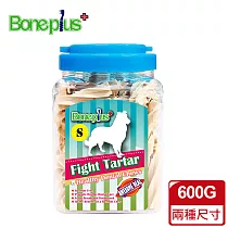 【Bone Plus】牛奶螺旋四星潔牙棒小桶裝600G(多種尺寸) M
