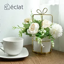 【éclat】匠心花藝陶瓷金工璀璨意境仿真花架_ 清新琦麗