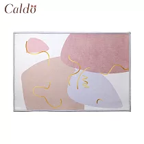 【Caldo卡朵生活】藕粉金線臥室絨毛地墊