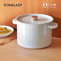 【日本FORMLADY】小泉誠 kaico日製雙耳琺瑯義大利麵鍋(附蓋&瀝水籃)─5.7L