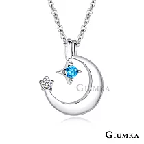 GIUMKA純銀情侶項鍊愛在星月S925純銀情人項鍊 情侶對鍊 單個價格 情人節禮物推薦 MNS09001 45cm 小墜女鍊