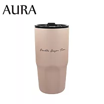 【AURA 艾樂】簡約隨行鈦陶瓷激凍杯900ml 奶茶色