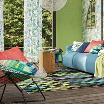 德國Esprit home 春天綠格紋地毯 ESP2834─03 200X300cm