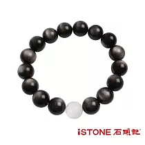 石頭記 黑曜石手鍊─曜石銀河 12mm