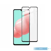 Samsung Galaxy A41 鋼化玻璃保護貼 黑 黑色