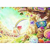 【台製拼圖】25─012 Iris色鉛筆創作 閱讀森林 彩虹樹屋 (520片)