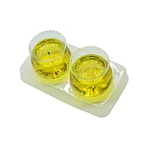 【十相自在】大款祈福如意果凍蠟燭(2入) 黃色