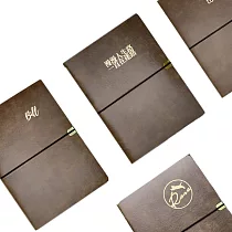 (免費客製化)HAPPYMT六孔活頁手帳/筆記本─A5尺寸 茶色