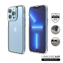 ABSOLUTE LINKASEAIR iPhone 13 Pro (6.1吋)專用 軍規防摔抗變色抗菌大猩猩玻璃保護殼─不思議淨透 13 Pro 專用