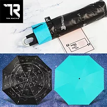 【TDN】星空加大降溫秒收傘自動收傘輕量大傘 一鍵秒收反向傘 蒂芬藍