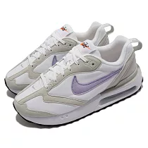 Nike 休閒鞋 Air Max Dawn 女鞋 灰 白 紫 氣墊 絨面 運動鞋 DC4068─100