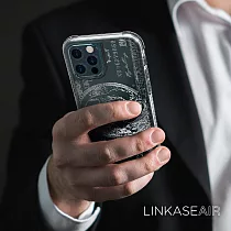ABSOLUTE LINKASEAIR iPhone 12/12 Pro (6.1吋)專用 電子蝕刻技術防摔抗變色抗菌大猩猩玻璃保護殼─美金 12/12 Pro專用