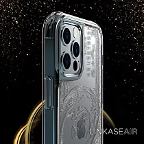 ABSOLUTE LINKASEAIR iPhone 12 Pro Max (6.7吋)專用 電子蝕刻技術防摔抗變色抗菌大猩猩玻璃保護殼─美金 12 Pro Max專用