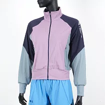 Asics [2032C530─500] 女 拼接外套 瑜珈 YOGA 運動 訓練 飛鼠袖 高彈性 立領 舒適 玫瑰粉紫