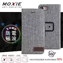 Moxie X─SHELL iPhone 7 / 8 / SE2 / SE3 (4.7 吋) 360°旋轉支架 電磁波防護手機套 可插卡 隕石灰