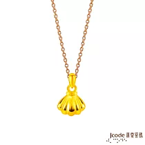 J’code真愛密碼金飾 我的寶貝硬金墜子 送黃鋼項鍊