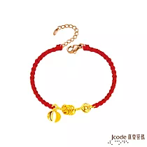 J’code真愛密碼金飾 有錢聖杯硬金編織手鍊