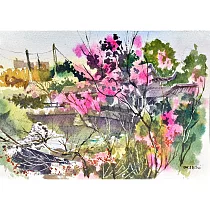 【玲廊滿藝】柴捨─港區藝術中心26x19cm