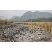 【玲廊滿藝】廖宜常─涸河33x55cm