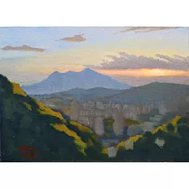 【玲廊滿藝】廖宜常─日落觀音山24x33cm