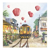 【玲廊滿藝】黃子芸Kiwi─下一站幸福26x26cm