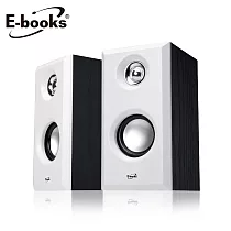 E─books D30 木質HI─FI 2.0聲道多媒體音箱 白
