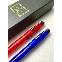 3952老山羊─布萊梅 鍍金刀尖(金小刀)鋼筆─藍 藍色
