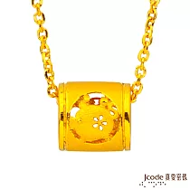J’code真愛密碼金飾 豬(亥)招貴人黃金墜子 送玫瑰鋼鍊